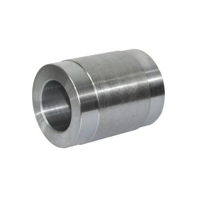 China Factory Custom Aluminum CNC Machined Steel Pump Shaft Bushing With Fender Rings for sale