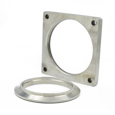 China Aluminum High Quality Carbon Steel Customized 4 Bolt Square Flange , Hydraulic Square Flange for sale