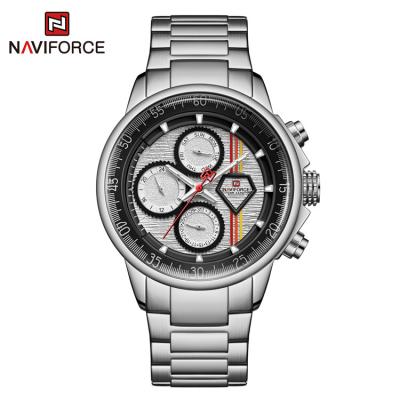 China NAVIFORCE 9184 Automatic Date Brand Stainless Steel Quartz Luxury Waterproof Watches For Man Digital Wrist Watch Function Military Clock Reloj for sale