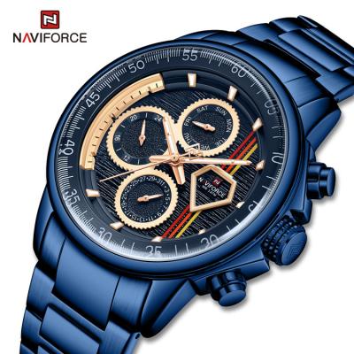 China Automatic Day Date NAVIFORCE 9184 BEBE Luminous Pointer Stainless Steel New Automatic Wrist Watches Men 24 Hours Wristwatch OEM Watches for sale