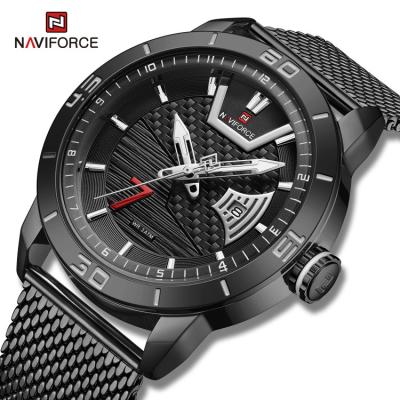 China Automatic Date NAVIFORCE 9155A BB Quartz Wristwatches For Men Luxury Fashion Watches Waterproof 3ATM Clock relojes hombre for sale