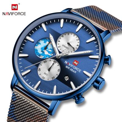 China Date NAVIOFRCE 9169 Armbanduhr Relogio Masculino Steel Waterproof Male Clock Men Wrist Watches Relojes Hombre Automatic Navy Top Luxury Quartz for sale