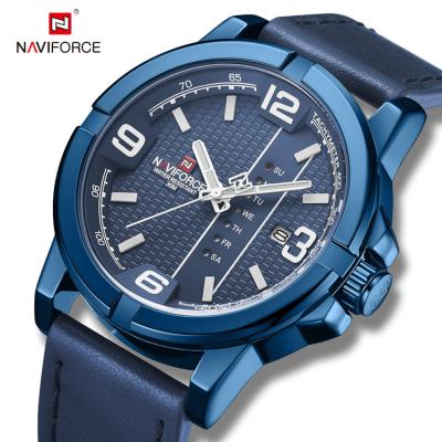 China Wholesale Automatic Date NAVIFORCE 9177 BEWBE Navy Force Watches Waterproof Analog Watch Quartz Clock Male Army Military Leather Wristwatch for sale