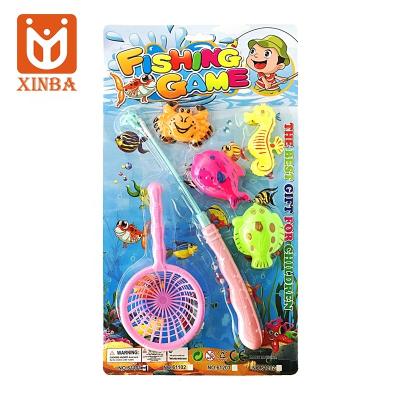 China Plastic Cheap Magnetic Fishing Plastic Fishing Rod Toy For Kids,Fishing Game Toy Set for sale