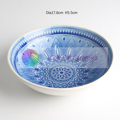 China ceramic bowl ceramic mug crackle glaze intaglio plate salad bowls soup bowls sweet dishes kitchenware for sale