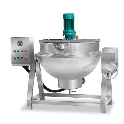 China Vegetable Processing Plant Industrial Commercial Cooking Kettle With Blender Food Mixer for sale