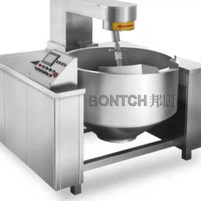 China Newest Vegetable Processing Plant Making Machine Food Grade Stainless Steel Jacket Tilting Kettle With Blender for sale