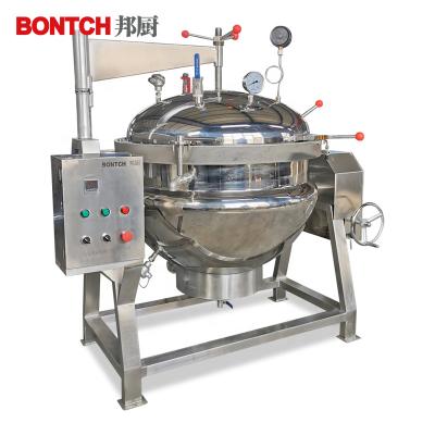 China Vegetable Processing Factory BONTCH Industrial Steamer Automatic Mixer Cooking Machine for sale