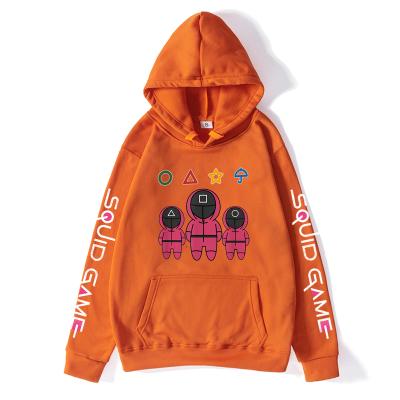 China Breathable Korean Unisex Kids TV 2D Print Squid Game Plush Clothing Adult Squid Games Hoodies for sale