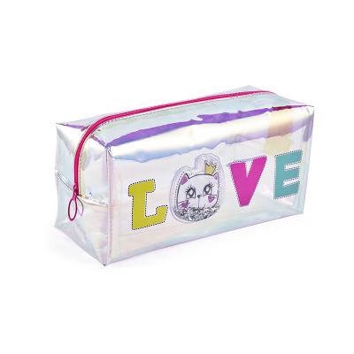 China Schools & RDA190032AA New Model Fancy Design HIS PVC Offices Like Holographic Pencil Pouch&case For Student for sale