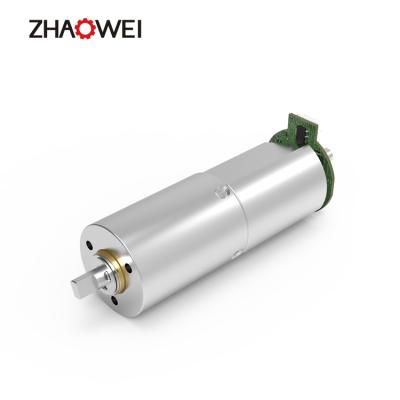 China zhaowei dc motor 18mm gear totally enclosed brushless motor with encoder for robots for sale