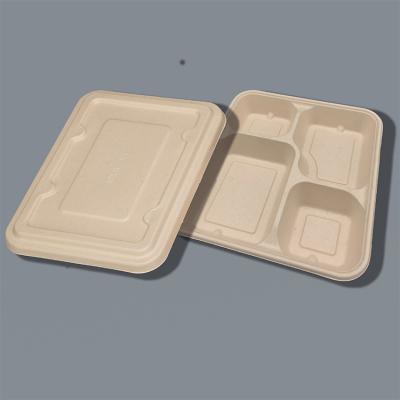 China Disposable Restaurant Disposable To Go Bowls Sugar Cane Bagass Food Box for sale