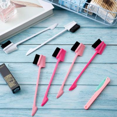 China Nondisposable Wholesale Double Sided 3 in 1 Custom Mini Baby Edge Control Hair Comb Set Brush With Logo Bulk Private Label for sale