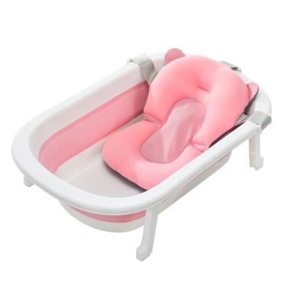 China Eco-Friendly Foldable Baby Bathtub With Drainage Hole for sale