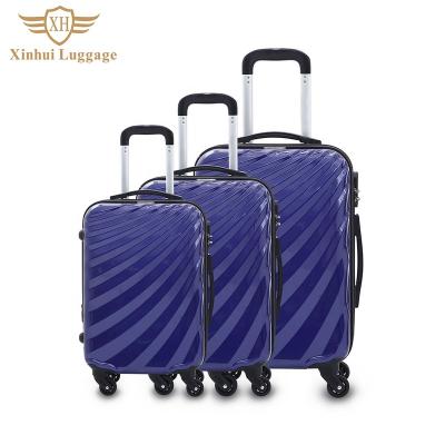 China Hard PC Case Carry On 3 Piece ABS PC Luggage Sets Luggage Trolley Travel Bags for sale