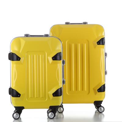 China ABS Manufacturer Aluminum Frame Abs +pc Suitcase Business BagTrolley Luggage With Tsa Lock for sale