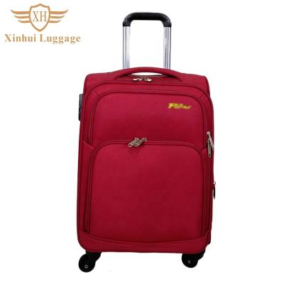 China Best Nylon Travel Trolley Luggage Nylon Suitcase With 4 And 2 Wheels Hand To Carry Bags for sale