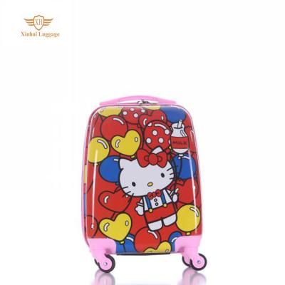 China Lightweight Waterproof Cute PC Durable Kids Travel Suitcase Bags Zipper Luggage Set On Sale for sale