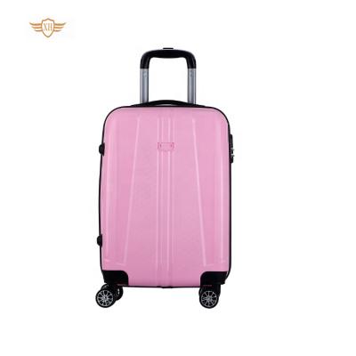 China PP Women Trolley Suitcases Luggage 3 Pieces Travel Luggage Sets, Pink Travel Suitcase for sale