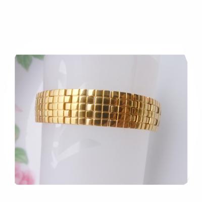 China CLASSIC heavy men bangle design, custom design stainless steel gold plated bangle, gold bangle for men for sale