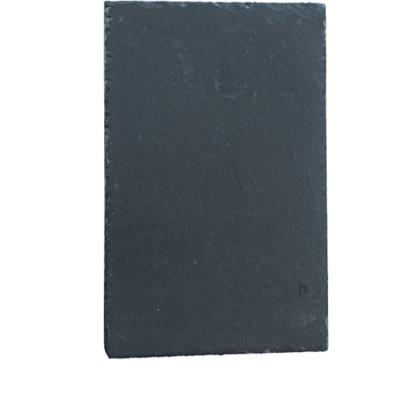 China Viable Factory Direct Wholesale Natural Side 30*20*0.5cm Rectangular Black Slate Cheese Board for sale