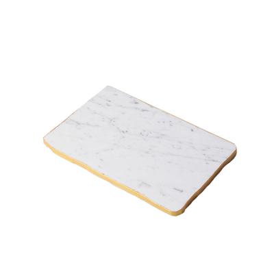 China Sustainable Original Design Cake Roll Mini Marble Bathroom Kitchen Living Room Tray for sale