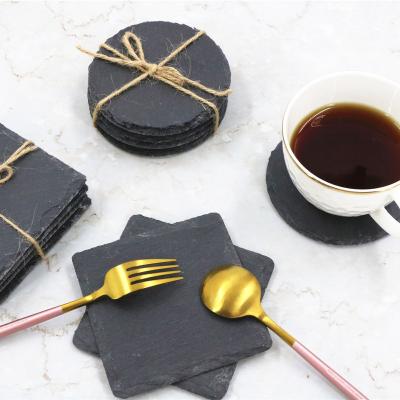 China Disposable Creative Christmas Gift Drinks Slate Place Mat Coaster Viable New for sale