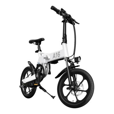 China ADO A16 women cycle battery hybrid bike ebike miniature alloy standard frame fastest electric bicycle for sale