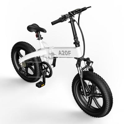 China Bestselling Fat Tire Standard Electric Bicycle A20F European Amazon Warehouse Drop Shipping Foldable Bike for sale