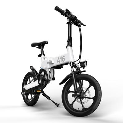 China Wholesale Original Manufacturer Standard 350W 36V 7.8AH 16Inch Urban Road A16 ADULT Portable Foldable Adult Electric Bicycle Dropship for sale