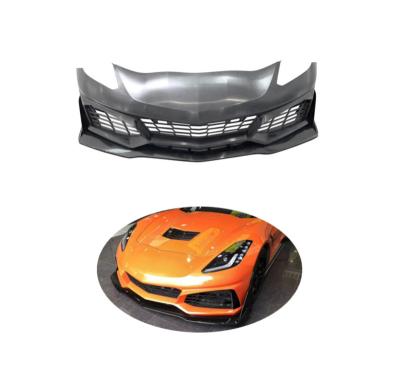 China Luxury Hot Sale C7 Front Bumper Upgrade ZR1 Facelift Body Kit Set Big Rise To Big For Corvette C7 13-17 for sale