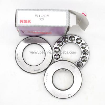 China Material of Construction Shops NSK Bearing Factory Thrust Ball Bearing 51205 for sale