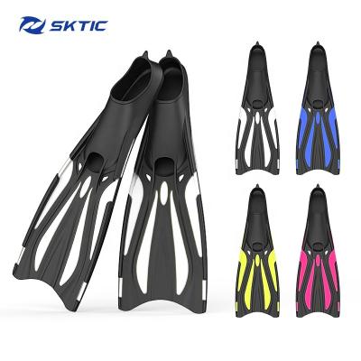 China High Quality Durable SKTIC Snorkeling Diving Swimming Fins Long For Men Women Freediving Rubber Fins for sale