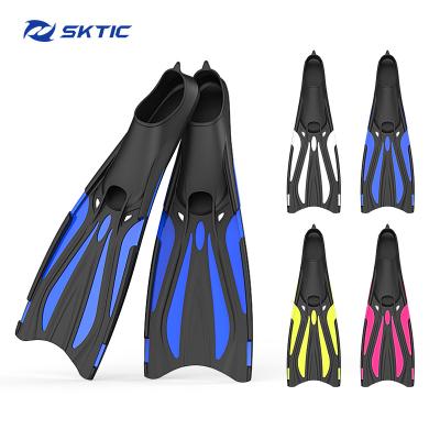 China SKTIC China Manufacturer Men Women High Quality Durable Diving Fins Open Toe Full Diving Snorkeling Swimming Fins For Professional Diver for sale