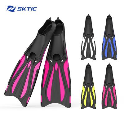 China SKTIC Professional Wholesale Durable Free Diving Fins Open To Heel Full Fins PP+ TOR Dive Flipper Water Sport Flippers For Men for sale