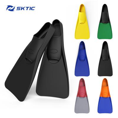 China Durable SKTIC China Factory OEM Professional Customize PP/TPR Black Long Blade Scuba Diving Fins Spearfishing Fins For Adult And Kids for sale