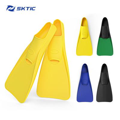 China SKTIC Silicone Diving Gear Fillpers Fins Soft Strong Kick Durable Snorkeling Underwater Fins for sale