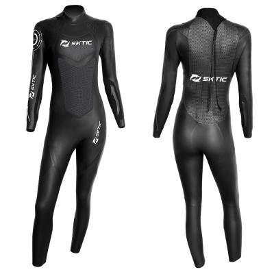 China Wetsuit neoprene SKTIC stitching blind wetsuit SCR soft shiny hand sew triathlon diving suit to keep warm wetsuit 7mm 3mm 5mm for adults for sale