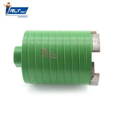 China Effect RLT Cut Tools 60*80mm Green Dry Pit Drill Bits Wall And Floor Drilling Tool Diamond Core Drill Bits For Granite zu verkaufen