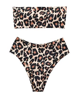 China Wholesale custom plus size Julysand leopard two piece bikini set custom print bikini biquinis leopard bikini for sale