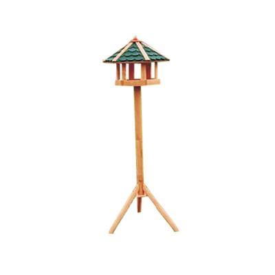 China Large Outdoor Viable Garden Bird Feeder Bird Feeder Station Eco-Friendly Wooden Storage Pet Bowls and Feeders Food for Birds Wood for sale