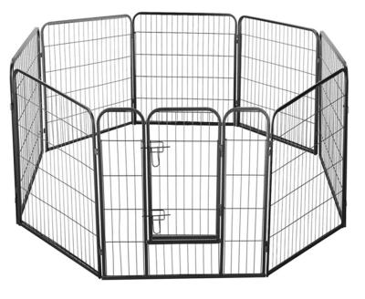 China Breathable Custom Large Size Durable Galvanized Iron 8 Panel Heavy Duty Dog Exercise Pen Game Pen Pet Dog Pen With Low Price for sale