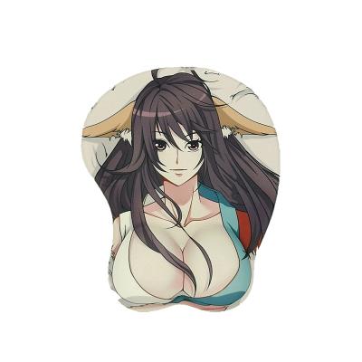 China Anime 3D PU Wrist Rest Soft Silicone Anti-Slip Leather Mouse Pad Custom Size Custom Design Desktop Mouse Pad for sale