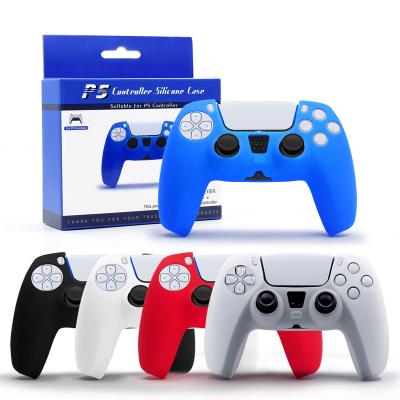 China Custom silicone PS 5 controller capa protetora para controle accesorios mando shell silicone cover for ps5 for sale