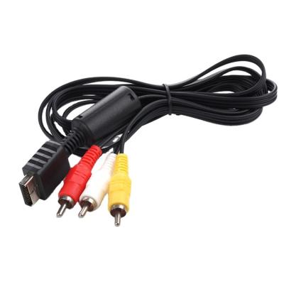 China ABS PS3 AV Cable PS2 Audio Video Cable Tie Wire 3 Wire RCA TV Lead Cable For PS2/PS3 Console for sale