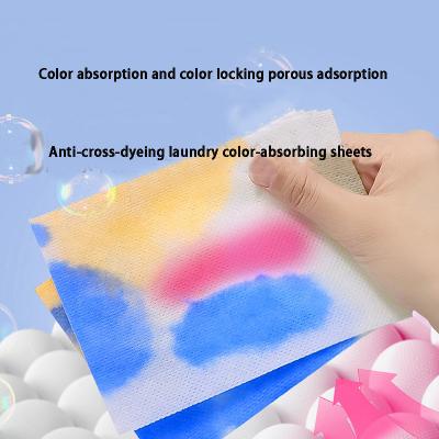 China Nano Anti Cross Color Master Film Wasgoed lakens Wasmiddel Voor Huis Kleur Absorberende Film Te koop