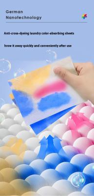 China Anti Color Laundry Paper Sheets / Customizable Clothes Detergent Sheets Paper for sale