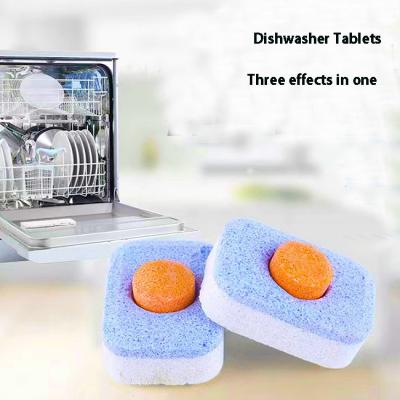 China Special Three In One Dishwasher Cleaner Tablets Solid Low Temperature Effective Decontamination OEM For Dishwashers for sale