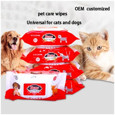 Chine 80 Large Pack Nettoyage chats chiens serviettes mouillées pas de lavage déodorant pas de parfum universel à vendre