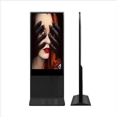 China Indoor Floor Standing 55 Inch Vertical Interactive Display LCD Information Indoor Digital Advertising Kiosk for sale